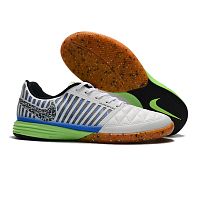 Футзалки Nike Lunar Gato II IC серый/синий/салатовый